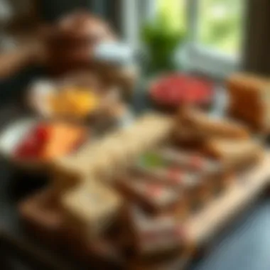 An array of different helva varieties presented on a rustic wooden table.