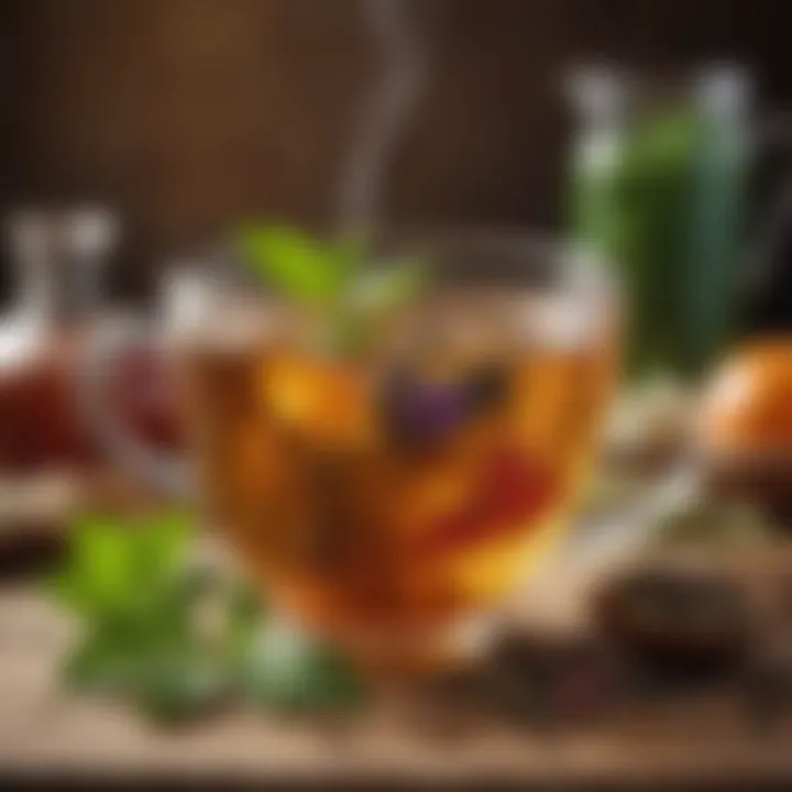 Herbal teas for throat relief