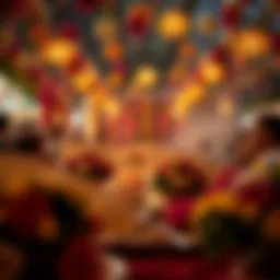 A vibrant celebration of Hidirellez with floral decorations.