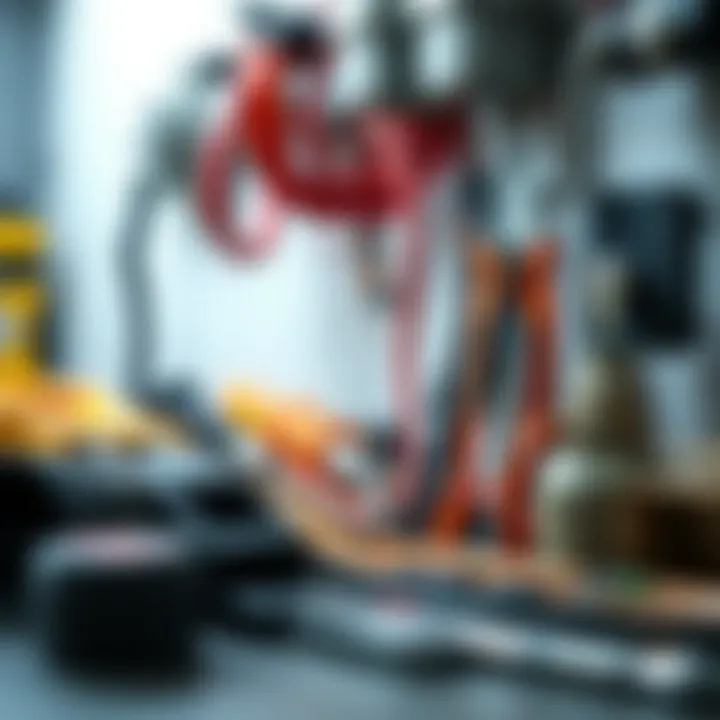 HVAC system installation with tools