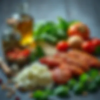 Ingredients laid out for making a traditional dish