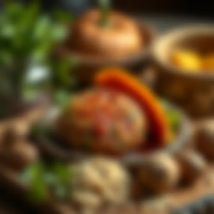 Traditional ingredients for icli köfte