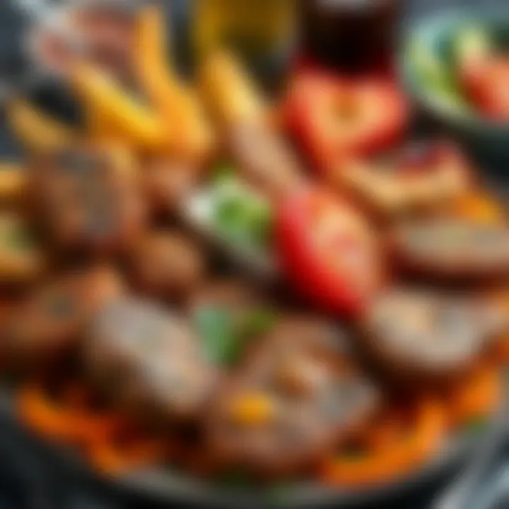 Variety of içli köfte served on a platter