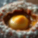 A close-up of melted interior ingredients showcasing texture and consistency