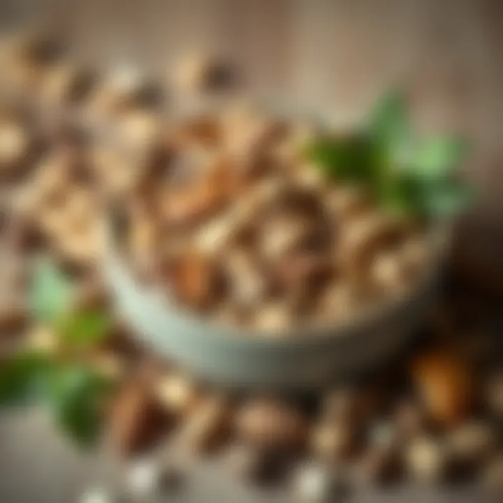 Seeds and Nuts for Digestive Wellness Natural laxatives represented by seeds and nuts