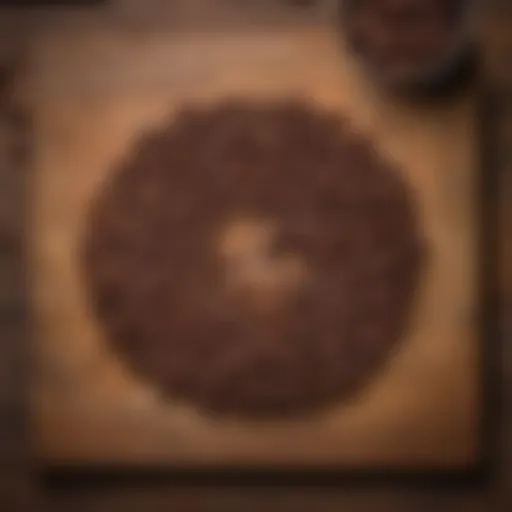 Artisan coffee beans arranged on a wooden table