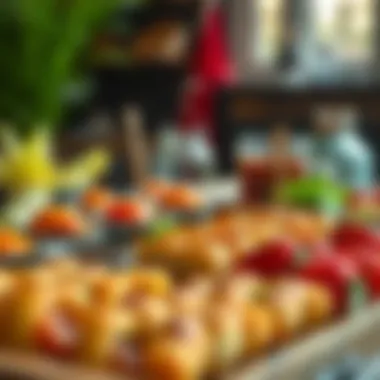 An assortment of traditional Turkish appetizers served at iftar