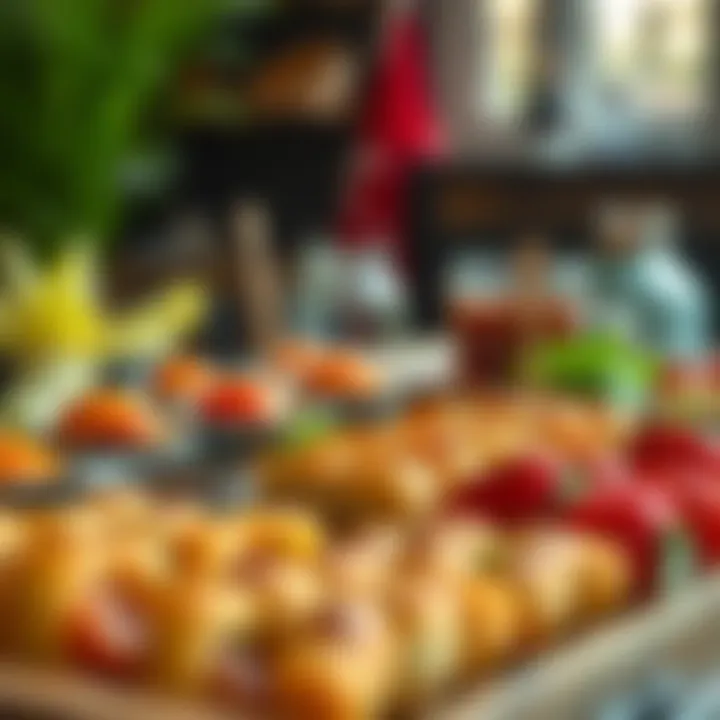 An assortment of traditional Turkish appetizers served at iftar