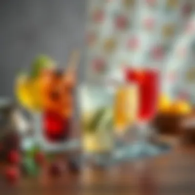 A selection of beverages paired with Kahveci Hacı Baba's iftar menu