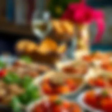 Appetizers for a Festive Iftar Colorful array of appetizers for iftar