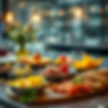 Modern Delicacies at Iftar Modern presentation of iftar delicacies