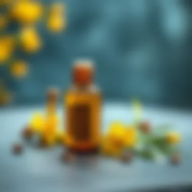 Herbal Benefits of St. John's Wort Oil Herbal benefits of St. John's Wort oil displayed on a surface