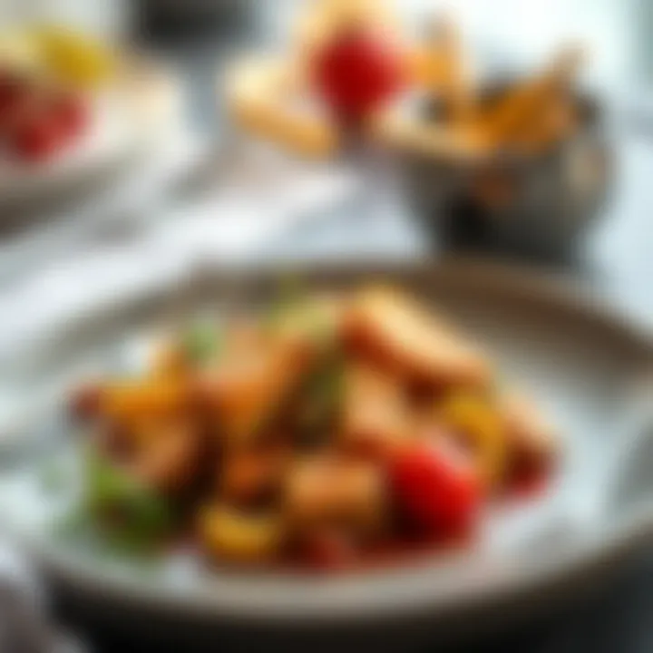 Delicious plated dish created with Karaca Air Cook Pro