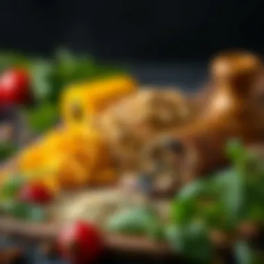 Herbs and spices arranged for flavorful seasoning