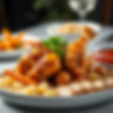 A mouthwatering plate of cooked chicken with sides