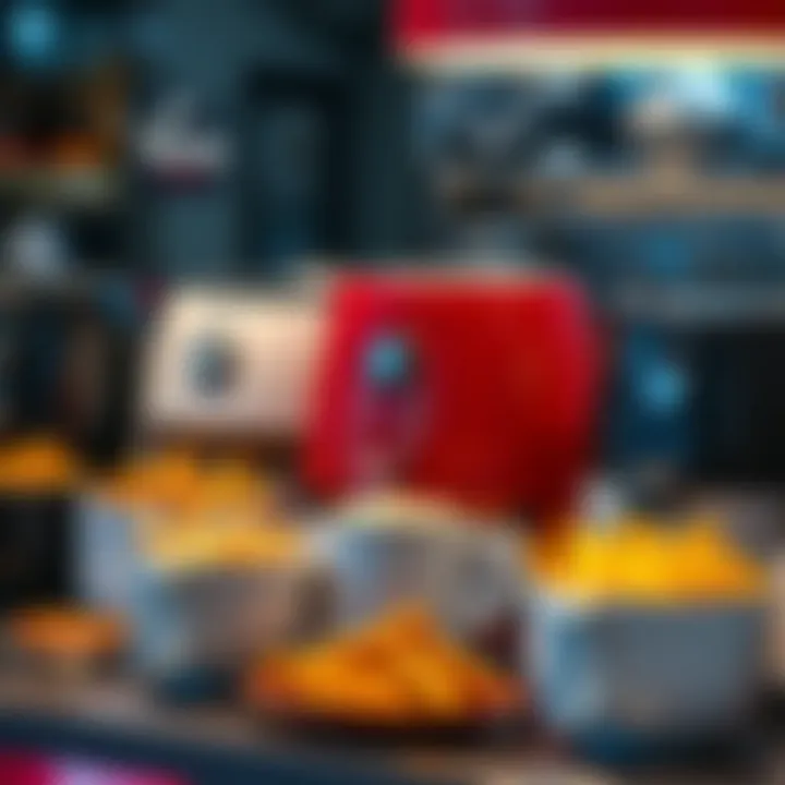 Display of various Karaca airfryer models