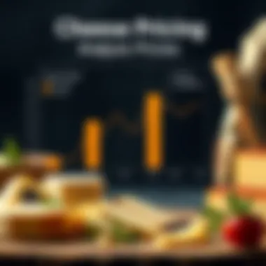 An infographic showcasing cheese pricing trends