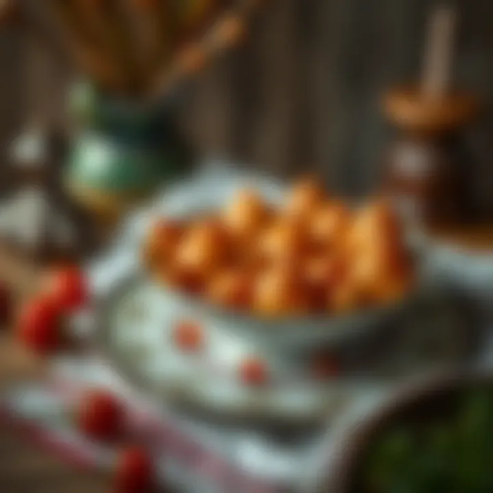 A traditional dish showcasing katik zurna on a decorative plate