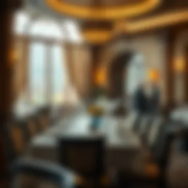 An elegant restaurant interior reflecting Kayseri's culture