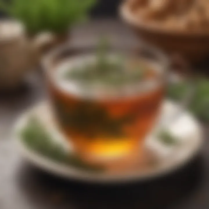 Cup of thyme tea