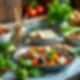 Balanced meal showcasing healthy ingredients