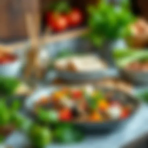 Balanced meal showcasing healthy ingredients