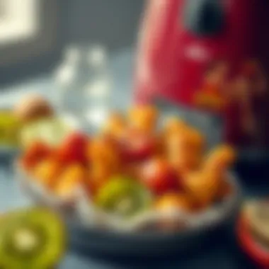 Delicious snacks made using the 5-liter kiwi fryer