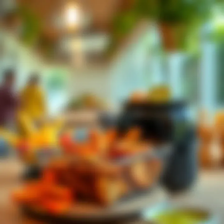 Healthy meal prepared in a kiwi oil-free fryer