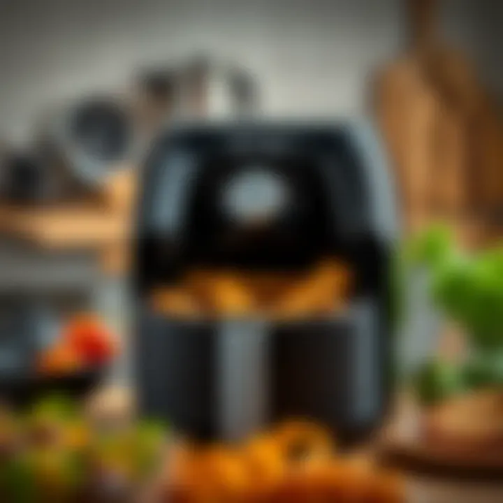 Effortless kitchen appliance showcasing kiwi fryer features
