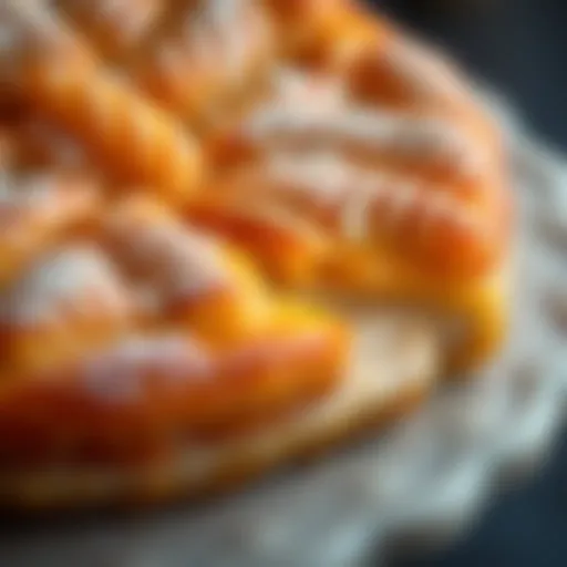 Aerial view of Kocak Baklavaları showcasing the intricate layers and golden hue