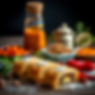 Traditional ingredients used in Kocak Baklavaları displayed artistically