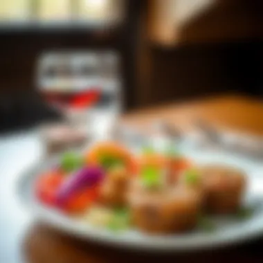 A beautifully plated serving of köfte with garnishes