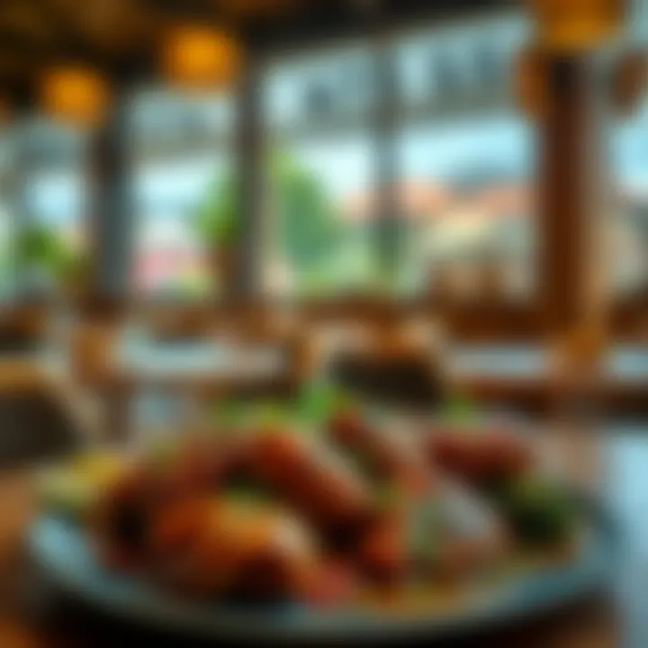 Culinary art of İcli Köfte being showcased in a restaurant