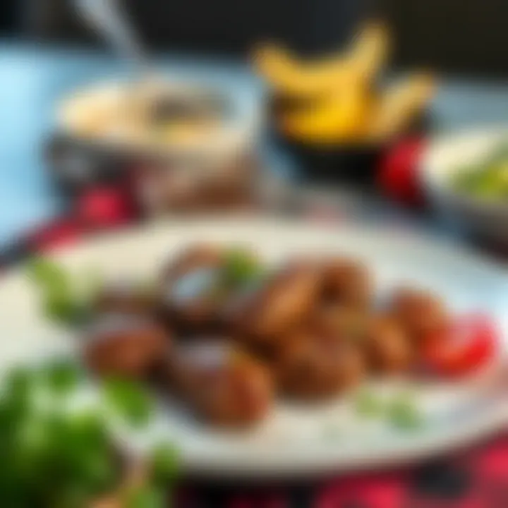 Traditional İcli Köfte served elegantly on a plate