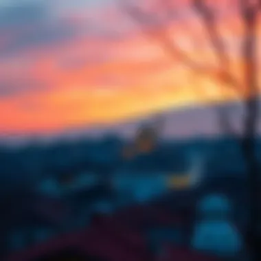 A picturesque view of Konya's skyline during the dawn of sahur.