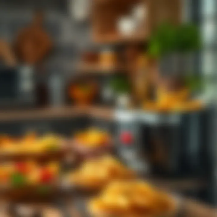 Delicious food cooked using Kumtel Fastfryer XXL showcasing versatility