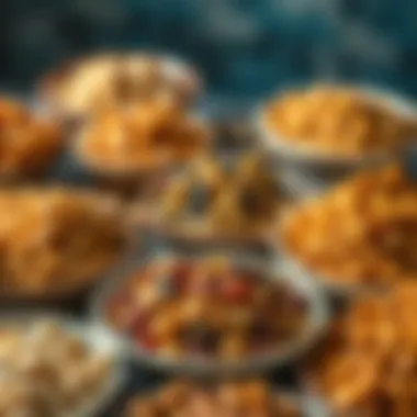 Variety of dried bean types in bowls