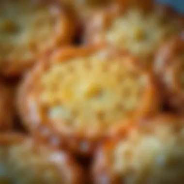 Intricate Pastry Design Close-up of intricate patterns on a traditional dry pastry.