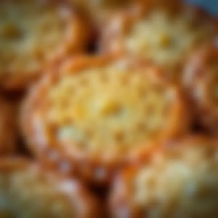 Intricate Pastry Design Close-up of intricate patterns on a traditional dry pastry.