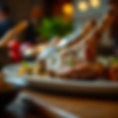 Sumptuous Lamb Shoulder with Seasonal Vegetables A sumptuous lamb shoulder dish served with seasonal vegetables