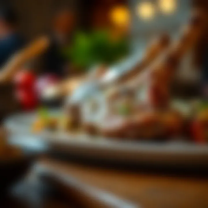 Sumptuous Lamb Shoulder with Seasonal Vegetables A sumptuous lamb shoulder dish served with seasonal vegetables