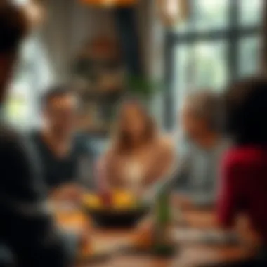 A supportive group discussing wellness