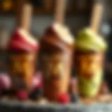 A Symphony of Magnum Flavors Indulgent Magnum ice cream flavors arranged beautifully.