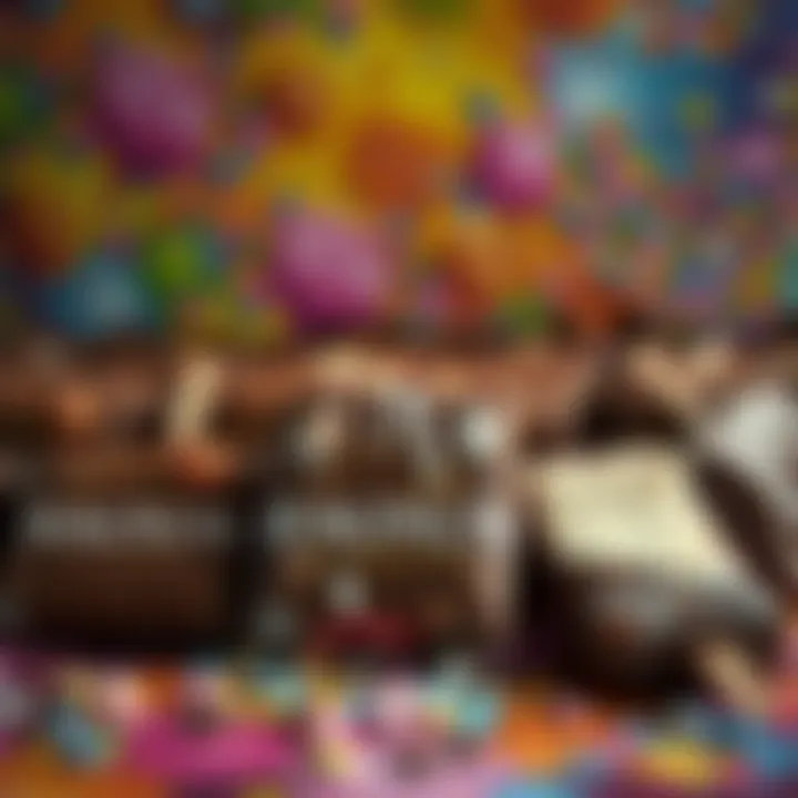 Diverse Selection of Magnum Packs Variety of Magnum ice cream packs displayed on a colorful background.