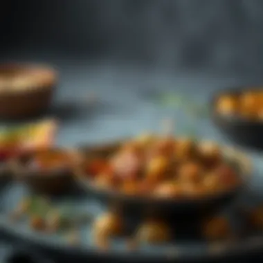 Manna incorporated into a modern dish elegantly presented