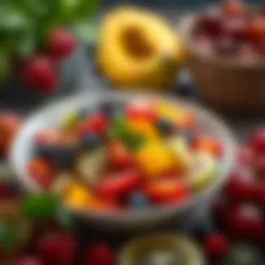 Seasonal Fruit Salad A colorful fruit salad showcasing seasonal ingredients