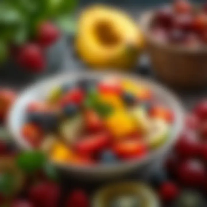 Seasonal Fruit Salad A colorful fruit salad showcasing seasonal ingredients