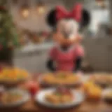 Colorful presentation of Minnie Mouse makarasi on a festive table