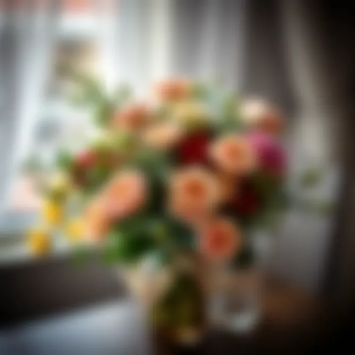 A beautiful bouquet symbolizing maternal love