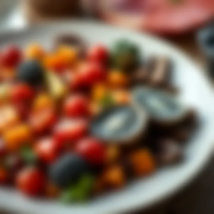 A healthy plate filled with colorful vegetables and fruits that support immune health and bone strength.